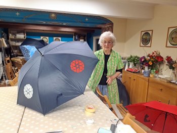 Maľované dáždniky